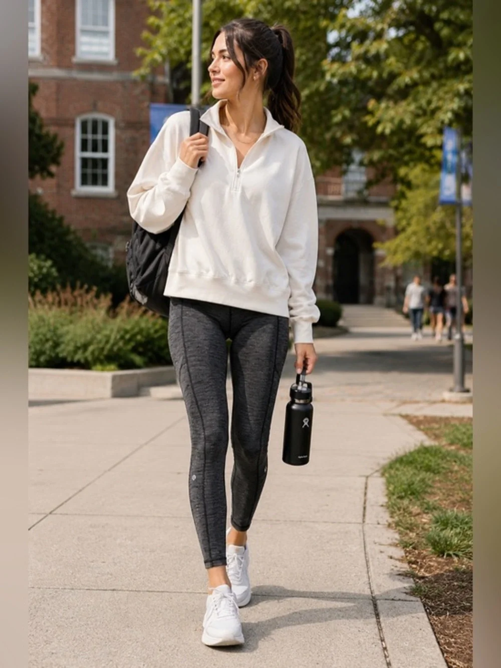 Lululemon Speed Up Tight Full-On Luxtreme Luon Variegated Knit Black Size 6